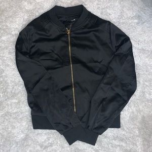Satin Bomber Jacket